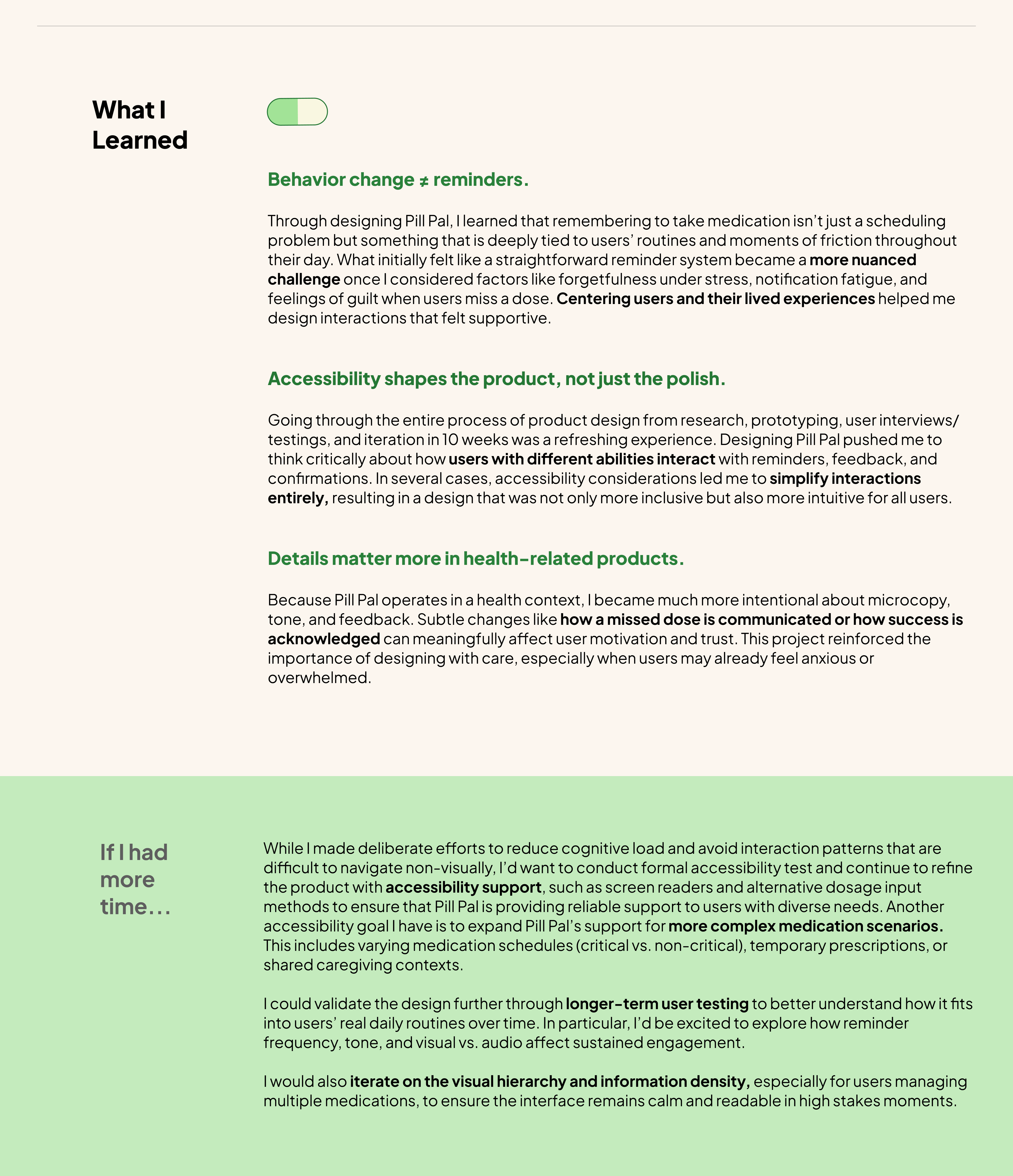 Pill Pal project page (slide 9)